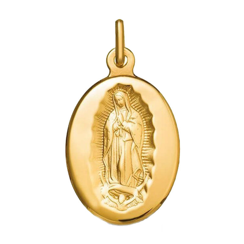 Medalla Virgen de Guadalupe Oval en oro de 14kt (14/1038255)