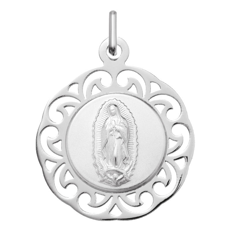 Medalla Virgen de Guadalupe Calada en plata .925 (AG1877255)