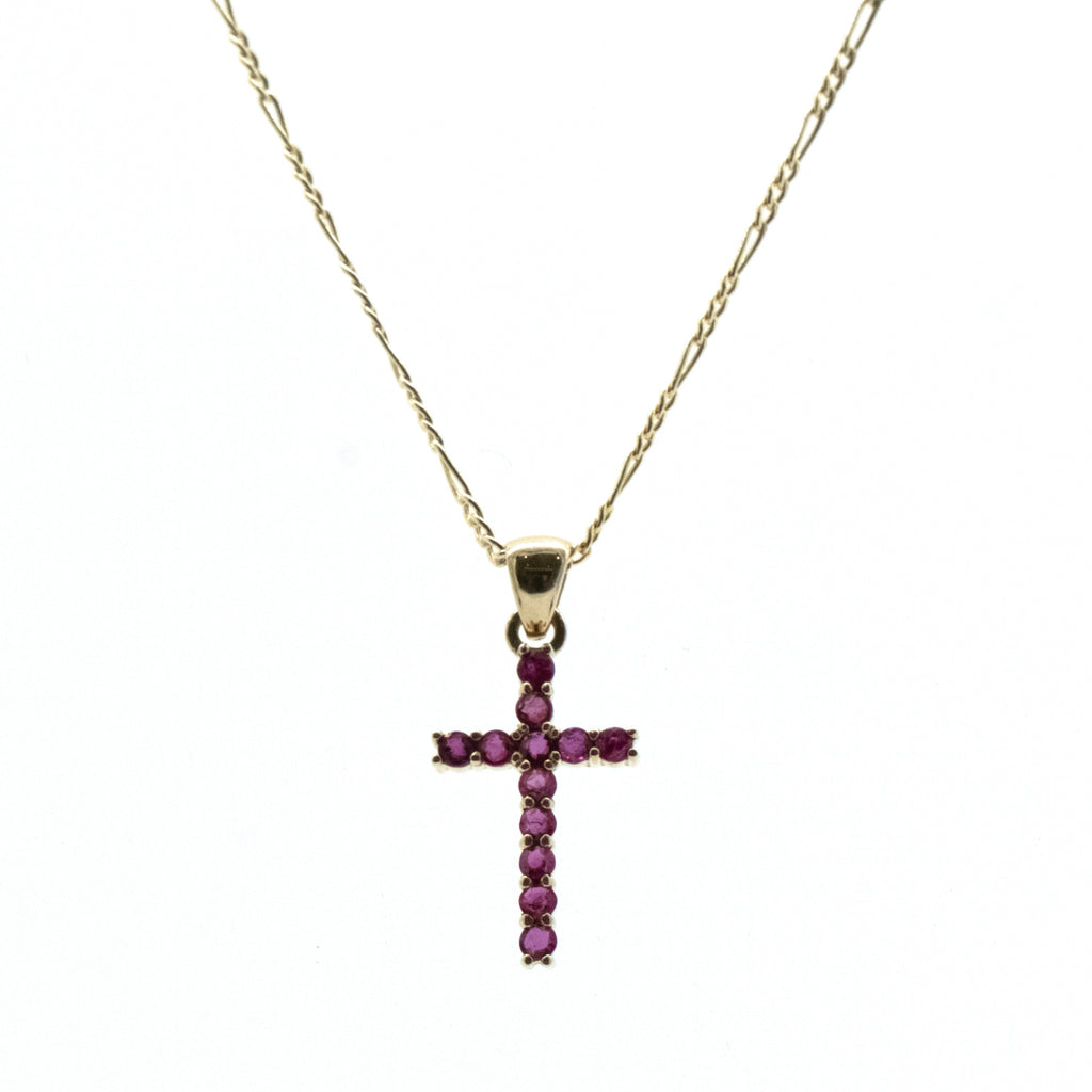 Cruz de Rubíes en Oro Amarillo 14k (14/CE226DR/00)
