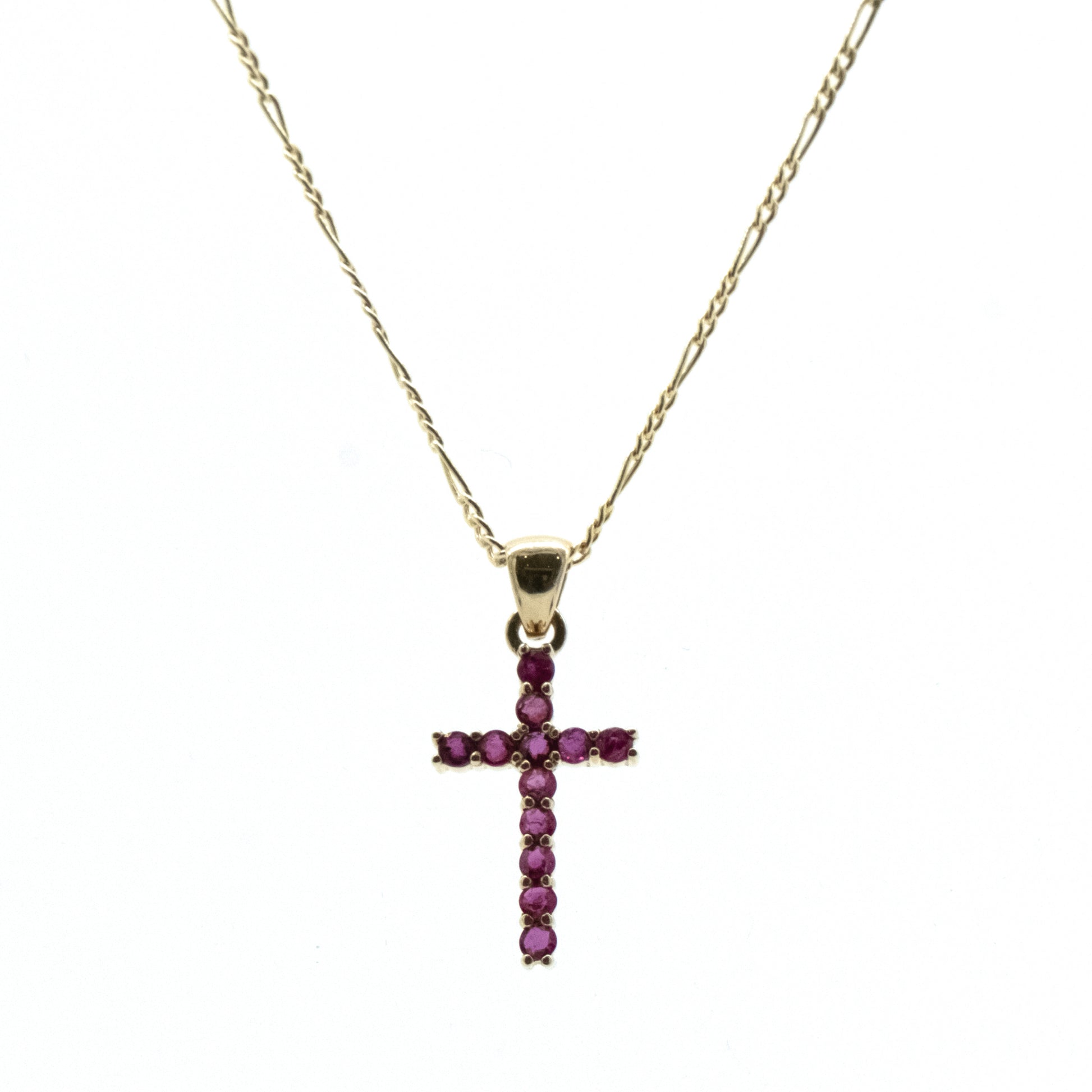 Cruz de Rubíes en Oro Amarillo 14k (14/CE226DR/00)