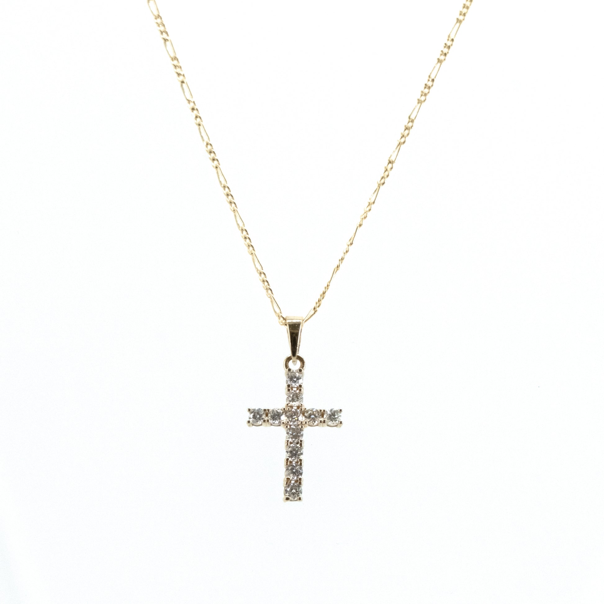 Cruz de Diamantes en Oro Amarillo 14k  (14/CE769DCT/00)