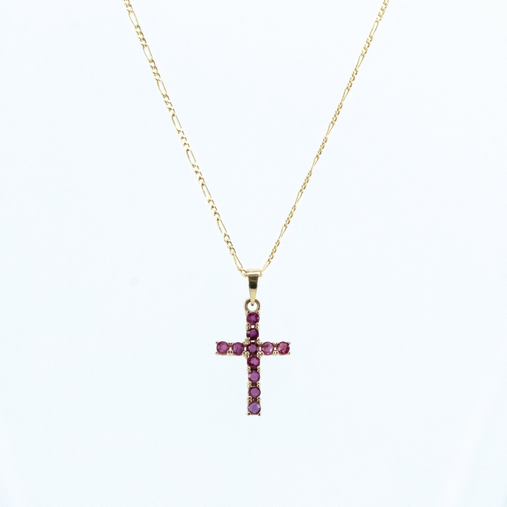 Cruz de Rubíes en Oro Amarillo 14k (14/CE769DR/00)