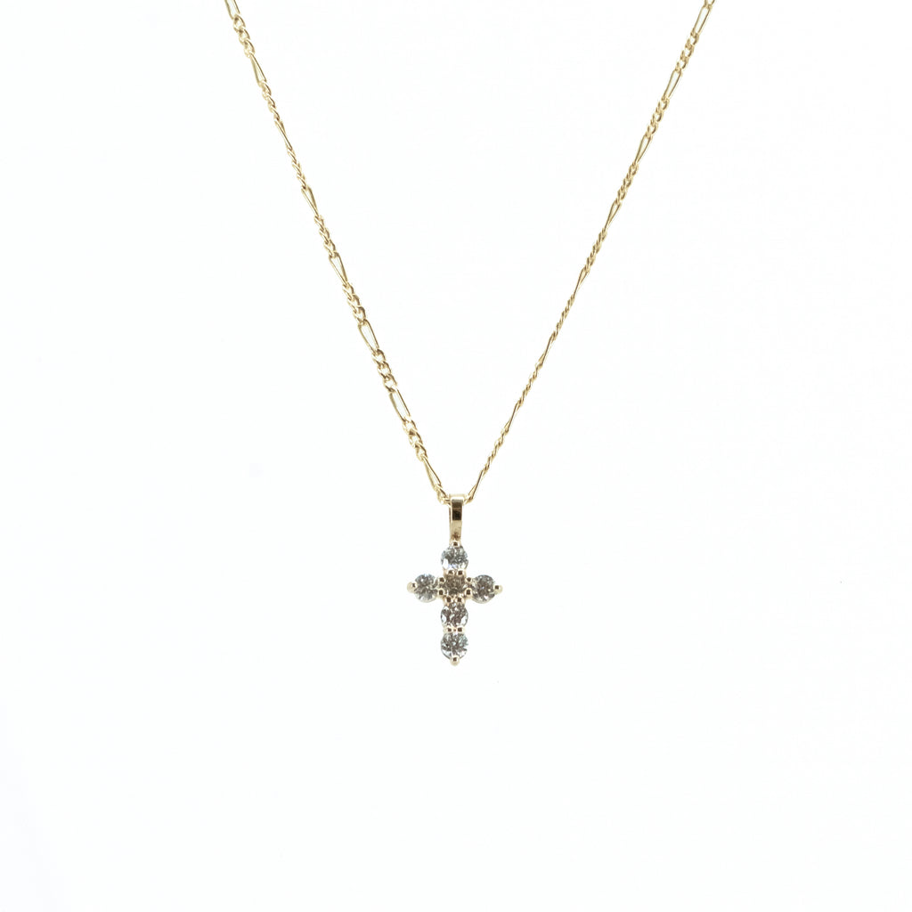 Cruz de Diamantes en Oro Amarillo 14k (14/CE472DCTG/00)