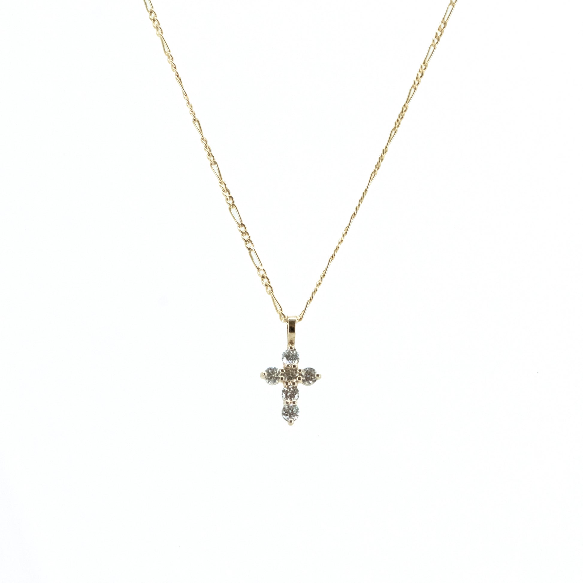 Cruz de Diamantes en Oro Amarillo 14k (14/CE472DCTG/00)
