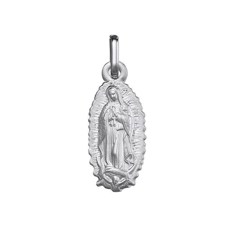 Medalla Virgen de Guadalupe contorno 18x9 mm (AG1381255)